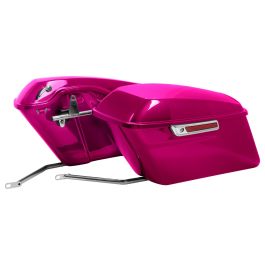 Color Matched Standard Saddlebag Conversion Kit w/ Chrome Hardware for Harley® Softail '84-'17