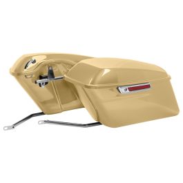 Color Matched Standard Saddlebag Conversion Kit w/ Chrome Hardware for Harley® Softail '84-'17