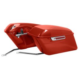 Color Matched Standard Saddlebag Conversion Kit w/ Chrome Hardware for Harley® Softail '84-'17