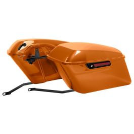 Color Matched Standard Saddlebag Conversion Kit w/ Black Hardware for Harley® Softail '84-'17
