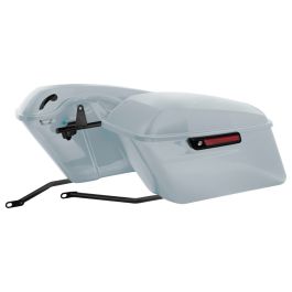 Color Matched Standard Saddlebag Conversion Kit w/ Black Hardware for Harley® Softail '18-'26