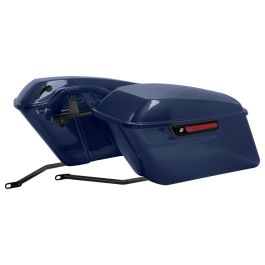 Color Matched Standard Saddlebag Conversion Kit w/ Black Hardware for Harley® Softail '84-'17
