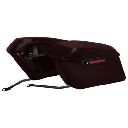 Color Matched Standard Saddlebag Conversion Kit w/ Black Hardware for Harley® Softail '84-'17