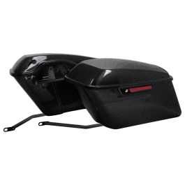 Color Matched Standard Saddlebag Conversion Kit w/ Black Hardware for Harley® Softail '84-'17