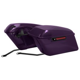 Color Matched Standard Saddlebag Conversion Kit w/ Black Hardware for Harley® Softail '84-'17