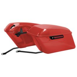 Color Matched Standard Saddlebag Conversion Kit w/ Black Hardware for Harley® Softail '84-'17