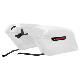 Color Matched Standard Saddlebag Conversion Kit w/ Black Hardware for Harley® Softail '84-'17