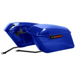 Color Matched Standard Saddlebag Conversion Kit w/ Black Hardware for Harley® Softail '84-'17