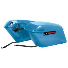 Color Matched Standard Saddlebag Conversion Kit w/ Black Hardware for Harley® Softail '84-'17