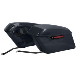 Color Matched Standard Saddlebag Conversion Kit w/ Black Hardware for Harley® Softail '84-'17