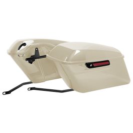 Color Matched Standard Saddlebag Conversion Kit w/ Black Hardware for Harley® Softail '84-'17
