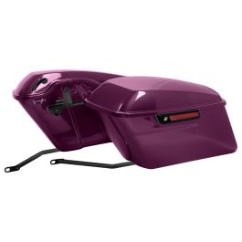 Color Matched Standard Saddlebag Conversion Kit w/ Black Hardware for Harley® Softail '84-'17