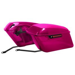 Color Matched Standard Saddlebag Conversion Kit w/ Black Hardware for Harley® Softail '84-'17
