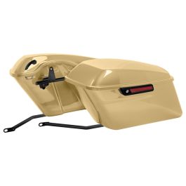 Color Matched Standard Saddlebag Conversion Kit w/ Black Hardware for Harley® Softail '84-'17
