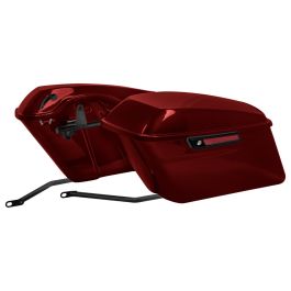 Color Matched Standard Saddlebag Conversion Kit w/ Black Hardware for Harley® Softail '84-'17