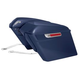 Color Matched Stretched Saddlebag Conversion Kit w/ Chrome Hardware for Harley® Softail '84-'17