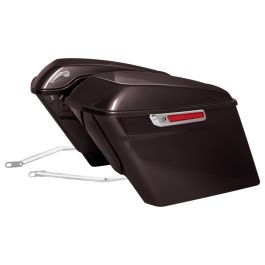 Color Matched Stretched Saddlebag Conversion Kit w/ Chrome Hardware for Harley® Softail '84-'17