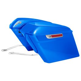 Color Matched Stretched Saddlebag Conversion Kit w/ Chrome Hardware for Harley® Softail '18-'26
