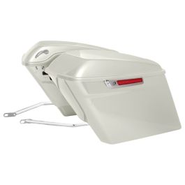 Color Matched Stretched Saddlebag Conversion Kit w/ Chrome Hardware for Harley® Softail '18-'26