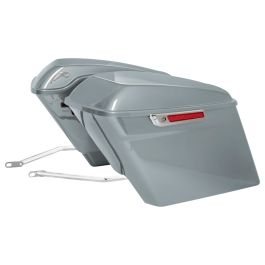 Color Matched Stretched Saddlebag Conversion Kit w/ Chrome Hardware for Harley® Softail '18-'26