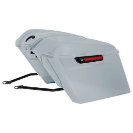 Color Matched Stretched Saddlebag Conversion Kit w/ Black Hardware for Harley® Softail '18-'26