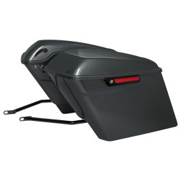 Color Matched Stretched Saddlebag Conversion Kit w/ Black Hardware for Harley® Softail '84-'17