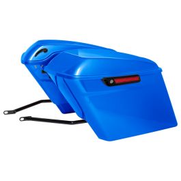 Color Matched Stretched Saddlebag Conversion Kit w/ Black Hardware for Harley® Softail '84-'17