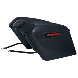 Color Matched Stretched Saddlebag Conversion Kit w/ Black Hardware for Harley® Softail '84-'17