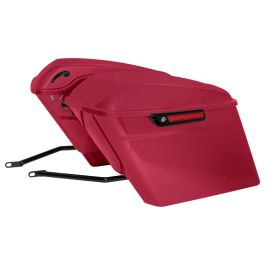 Color Matched Stretched Saddlebag Conversion Kit w/ Black Hardware for Harley® Softail '18-'26
