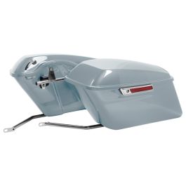 Color Matched Standard Saddlebag Conversion Kit w/ Chrome Hardware for Harley® Softail '18-'26