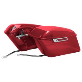 Color Matched Standard Saddlebag Conversion Kit w/ Chrome Hardware for Harley® Softail '18-'26