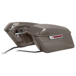 Color Matched Standard Saddlebag Conversion Kit w/ Chrome Hardware for Harley® Softail '18-'26