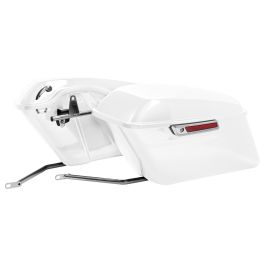 Color Matched Standard Saddlebag Conversion Kit w/ Chrome Hardware for Harley® Softail '18-'26