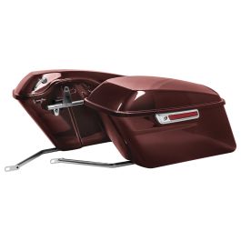 Color Matched Standard Saddlebag Conversion Kit w/ Chrome Hardware for Harley® Softail '18-'26