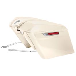 Color Matched Stretched Saddlebag Conversion Kit w/ Chrome Hardware for Harley® Softail '18-'26