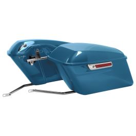 Color Matched Standard Saddlebag Conversion Kit w/ Chrome Hardware for Harley® Softail '18-'26