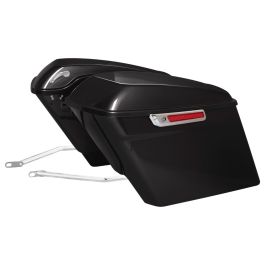 Color Matched Stretched Saddlebag Conversion Kit w/ Chrome Hardware for Harley® Softail '18-'26
