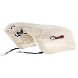 Color Matched Standard Saddlebag Conversion Kit w/ Chrome Hardware for Harley® Softail '18-'26