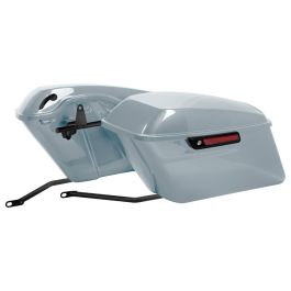 Color Matched Standard Saddlebag Conversion Kit w/ Black Hardware for Harley® Softail '18-'26