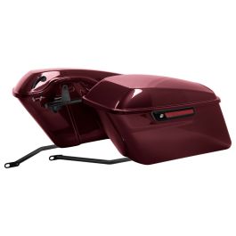 Color Matched Standard Saddlebag Conversion Kit w/ Black Hardware for Harley® Softail '18-'26