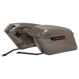 Color Matched Standard Saddlebag Conversion Kit w/ Black Hardware for Harley® Softail '18-'26