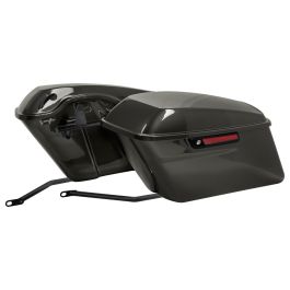 Color Matched Standard Saddlebag Conversion Kit w/ Black Hardware for Harley® Softail '18-'26