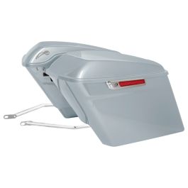 Color Matched Stretched Saddlebag Conversion Kit w/ Chrome Hardware for Harley® Softail '18-'26