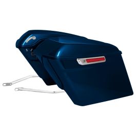 Color Matched Stretched Saddlebag Conversion Kit w/ Chrome Hardware for Harley® Softail '18-'26