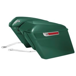Color Matched Stretched Saddlebag Conversion Kit w/ Chrome Hardware for Harley® Softail '18-'26