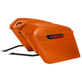 Color Matched Stretched Saddlebag Conversion Kit w/ Black Hardware for Harley® Softail '18-'26