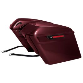 Color Matched Stretched Saddlebag Conversion Kit w/ Black Hardware for Harley® Softail '18-'26