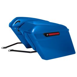 Color Matched Stretched Saddlebag Conversion Kit w/ Black Hardware for Harley® Softail '18-'26