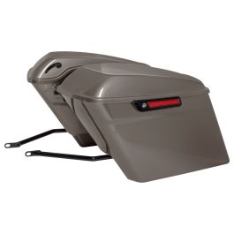 Color Matched Stretched Saddlebag Conversion Kit w/ Black Hardware for Harley® Softail '18-'26