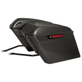 Color Matched Stretched Saddlebag Conversion Kit w/ Black Hardware for Harley® Softail '18-'26